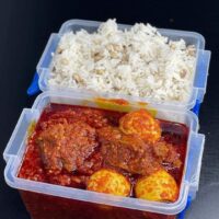 Rice And Stew With Goat Meat - Image 2