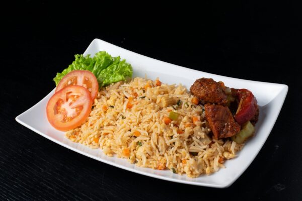 Rice And Stew With Beef