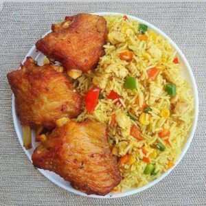 Fried Rice With Goat Meat